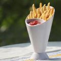 French Fries Ketchup Cone  Dipping Cone Mayo Garlic Sauce Dip and Fries Cone 1 piece. 