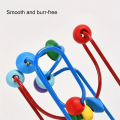 Colorful Wooden Roller Coaster Educational Circle Toy For Preschool Learning Bead Maze Toy Perfect Gift For Young Children. 