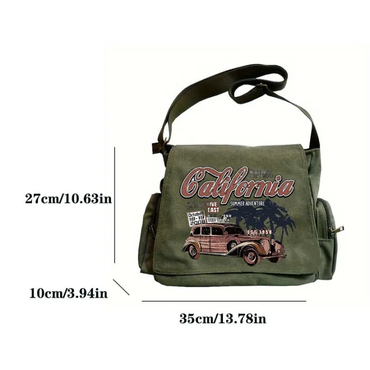 American%20Retro%20Message%20Bag%20Unisex%20Multiple%20Pockets%20Shoulder%20Bag%20Adjustable%20Shoulder%20Strap%E2%80%8C%20Canvas%20Crossbody%20Bag%20Commuting%20-%20Image%206