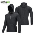 WOSAWE Men's Cycling Jacket Windbreaker Hooded Jacket Bike Wind Cutter Vest Windproof Short Winds Cycling Rainproof Jacket. 