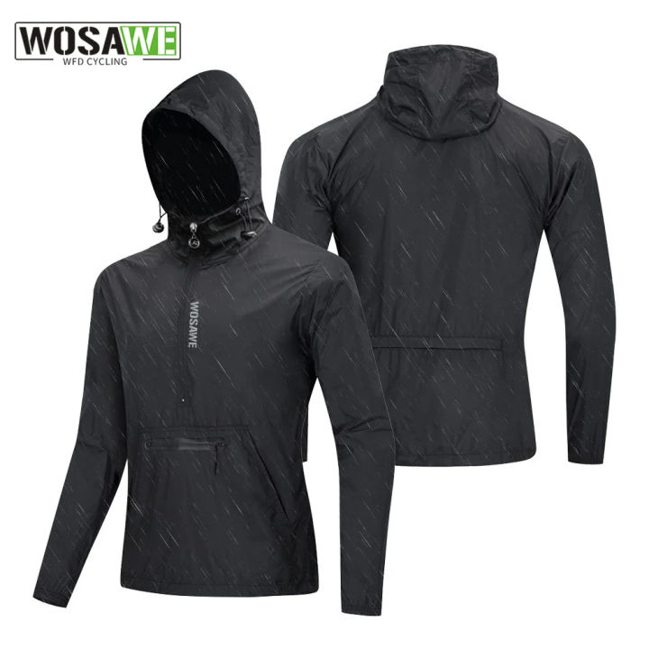 WOSAWE%20Men's%20Cycling%20Jacket%20Windbreaker%20Hooded%20Jacket%20Bike%20Wind%20Cutter%20Vest%20Windproof%20Short%20Winds%20Cycling%20Rainproof%20Jacket%20-%20Image%202