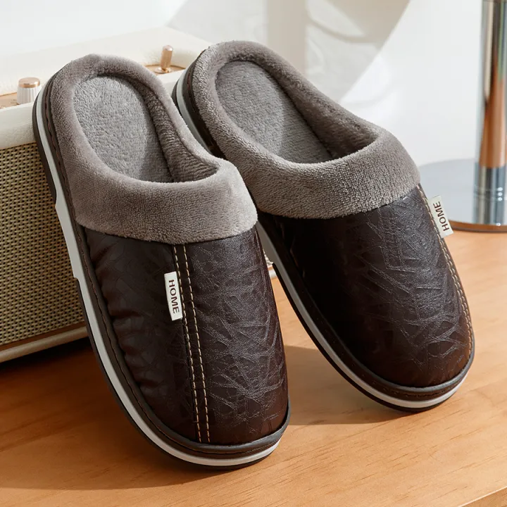 Men's%20Big%20Size%20Winter%20slippers%20Indoor%20Pu%20Leather%20Home%20Fluffy%20Casual%20Slides%20Men%20Bedroom%20Comfy%20Shoes%20Houseshoes%20-%20Image%202