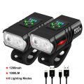 1000LM Bike Light Headlight T6 Bicycle Flashlight LED USB Rechargeable Torch Cycling Front Lamp High Beam Accessories. 