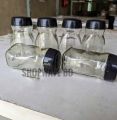Glassware Food Jar, Food Container, Jar (lid Multicolour) 6pcs 120ml. 