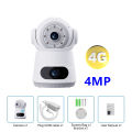 8MP Indoor Camera Monitoring 4G SIM Card Two-way Voice Intercom Automatic Body Tracking Full Color Night Vision Indoor Camera. 