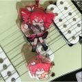 Anime Kasane Teto keychain Cute Cartoon Acrylic Pendant Keychain Backpack Pendant Ornament.