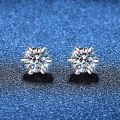 2pcs Zircon earrings Magnetic Simple Shining earrings No need to pierce the ear Valentine's Day Mother's Day .