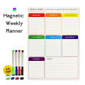 A3 Magnetic Weekly & Monthly Planner Whiteboard Fridge Magnet Flexible Daily Message Drawing Refrigerator Bulletin White Board. 
