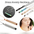 Stress Anxiety Necklace Mindfulness Breathing Tool Natural Calming Relief Chain Breathlace Necklace Quit Smoking Anxiety Relief.