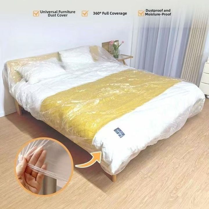 3Pcs%20Transparent%20Disposable%20Bed%20Dust%20Cover%20Waterproof%20Elastic%20Edges%20Sofa%20Protective%20Film%20Easy%20Application%20Full%20Wrap%20-%20Image%202
