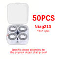 White NFC Stickers Protocol ISO14443A13.56MHz NTAG 213 215 Universal Label RFID Tags and All NFC Phones 25mm. 