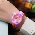 Kawaii Sanrio 3D Pattern Watch Kuromi Luminous Watch Cinnamoroll Melody Children's Wrist Watch Hello Kitty Boy Girls Watch Gifts. 
