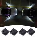 Angel Wing car door welcome light, stylish car decoration wireless projection light, car door opening light parts.