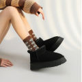 Winter Women Short Plush Warm Snow Boots Casual Shoes New Suede Fur Chelsea Ankle Boots Flats Platform Ladies Shoes Botas.