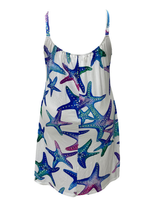 Plus%20Size%20Starfish%20Print%20Cami%20Dress,%20Vacation%20Style%20Ruched%20Backless%20Spaghetti%20Strap%20Dress,%20Women's%20Plus%20Size%20Clothing%20-%20Image%202