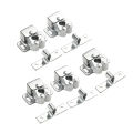 Press The Home Wardrobe Door Buckle Touch The Bead Magnetic Dual Wheel Spring Fixed Lock Buckle Low Foot Cabinet Door Buckle.