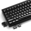 132 Keys Starry Black Crystal Jelly PBT Keycap Double Shot PC Keycaps for Gaming Mechanical Keyboard. 