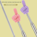Steel Teaching Pointer Telescopic Rod Finger Design Teaching Stick Finger Reading Sticks Tools School Office Supplies. 