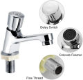 Public Ktchen Bathroom Time Delay Faucet Chrome Plated Self Closing Water Saving Faucets Basin Sink Taps Bathroom Faucet. 