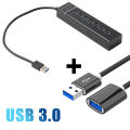 USB Hub,USB Splitter for Laptop,Multiport USB 3.0 Hub Port Expander Fast Data Transfer 4 Port Windows PC Mac Printer Mobile HDD. 