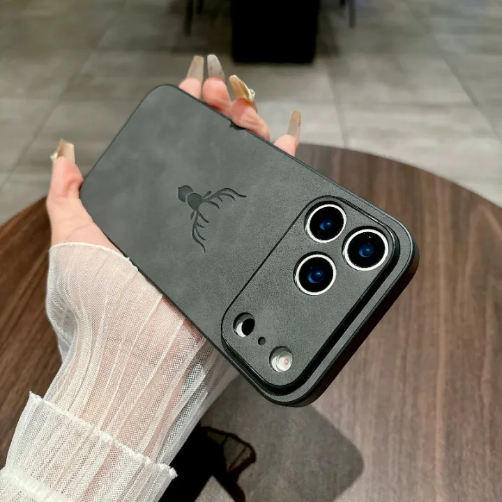 Embossing%20Deer%20Case%20for%20iPhone%2017%20Pro%20Max%2017%20Air%2017Pro%20Cover%20PU%20Leather%20All-round%20Anti-fingerprint%20Full%20Camera%20Protector%20Shell%20-%20Image%202