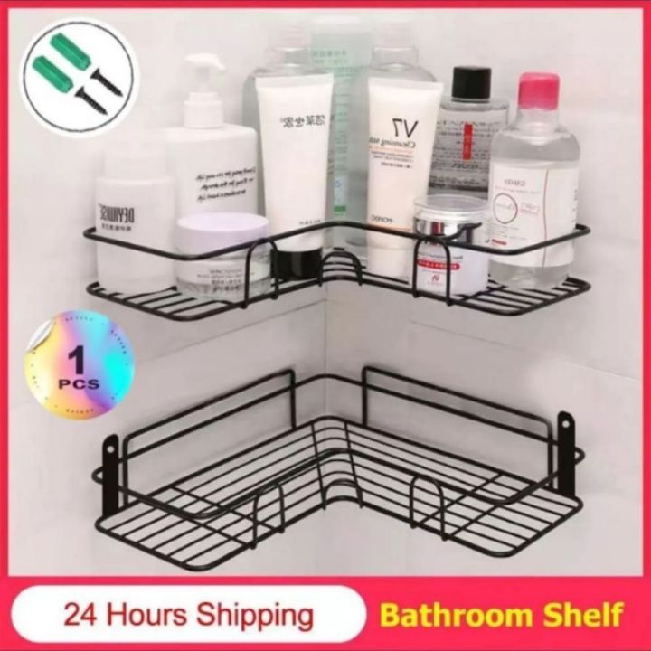 Metal Corner Rack For Bathroom & Kitchen Storage/Space Saver Rack - Crazy Traders