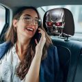 2Pcs Terminator Robot Print Car Headrest Covers Unfilled Design HD 3D Digital Printing Universal Unique Auto Head Rest Protector. 