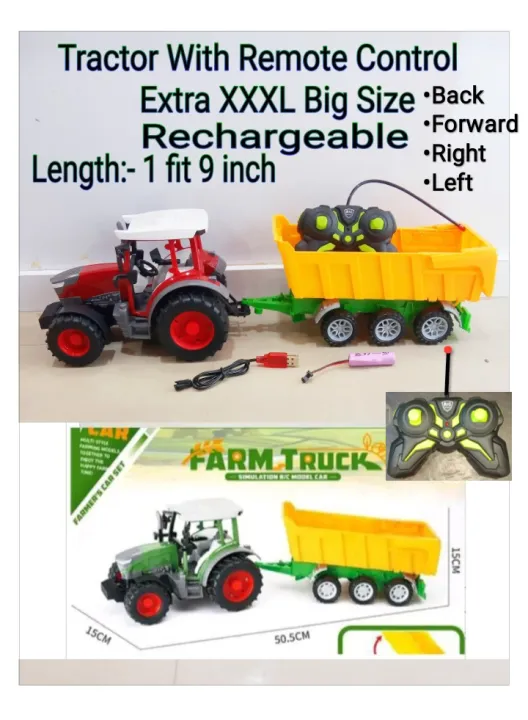 Tractor%20Remote%20Control%20Rechargeable%20Toy%20In%20Extra%20Big%20Large%20XXXL%20Size%20Hard%20Plastic%20Material"1%20fit%209%20inch"%20with%20Remote%20Control,%20Right,%20Left,%20Forward,Back%20-%20Image%202
