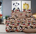 King Size Double  Cotton Bedsheets for Kids Room  Cartoon Printed Bedsheets. 