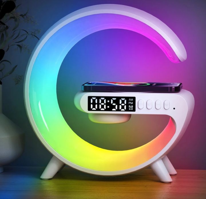 G63 Multifunction Wireless Charger Pad|Stand Speaker TF RGB Night Light 15W Fast Charging Station|For iphone Samsung Xiaomi All mobile phone|