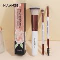 MAANGE 3PCS Makeup Brushes Set Foundation Concealer Brush Eyelashes Brush Eyeshadow Brush Blending Soft Bristles Makeup Tools. 