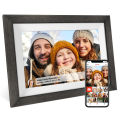 Frameo 10.1 inch Digital Picture Frame Smart Digital Photo Frame Wood IPS HD1080P Touch Screen Auto-Rotate Easy Setup to use. 