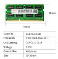 Laptop Brand New PUSKILL Memoria Ram Notebook DDR3L 8GB 1600 1.35v Sodimm Laptop Memory.. 