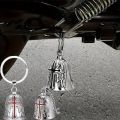 1pc Motorcycle Lucky Bell Stainless Steel Retro Punk Motorcycle Angel Wings Retro Viking Punk Motorcycle Pendant Riding parts. 