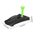 Golf Tee Base Holder 5 Pre Cut Simulator Tees Driving Range Hitting Mat Training Aid for Home Practice Golf Game Accessories.