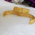 Gold Plated Bangles Kraya scew openable. 