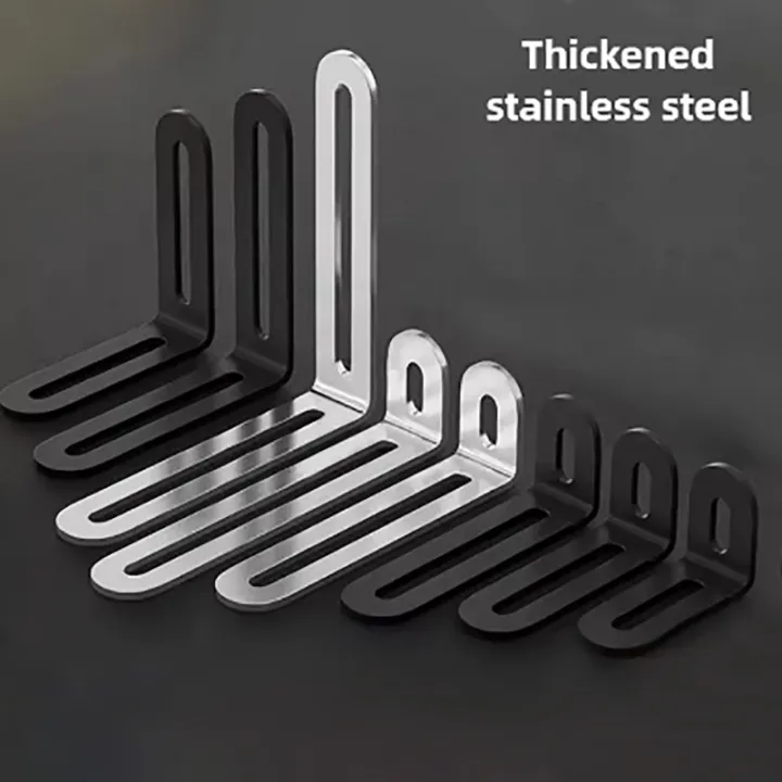 Black%20Stainless%20Steel%20Adjustable%20Angle%20Code%20Long%20Hole%20Activity%2090%20%C2%B0%20Right%20Angle%20Furniture%20Fixer%20L-shaped%20Shelf%20Bracket%20Connector%20-%20Image%202