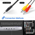 9.84ft/3M AV Cable For GB300/SF2000/FC Video Game Console Audio Video Cable Composite 3 RCA Copper For Gaming Accessories. 