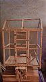 Wooden bird larg size big cage canaries and other small birds. haviey wood parits ni khay gy. Haviey net gali . beauty cage for home corner and enjoy. hight 3ft lenth 32inch werth 18 inch.. 