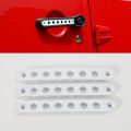 For Jeep JK Parts Handle Cover For 2007-2017 Jeep Wrangler JK Unlimited Front Door Aluminum Grab Handle Cover Door Handle Insert.
