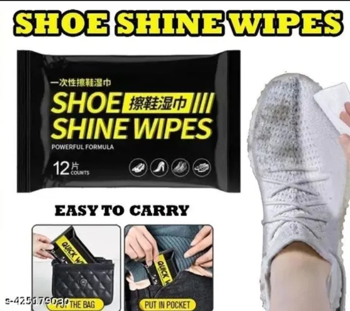Shoe Shine Wipes - Quick &Amp; Easy Shoe Cleaning