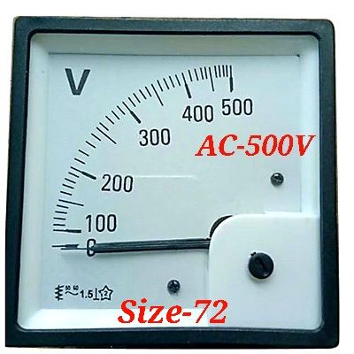 AC VOLTMETER 0-500V, 72x72mm Volt Meter. Digital Voltmeter, AC ...