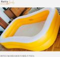 KidsSansar - Intex (57181) Superior Quality Swim Center Inflatable Family Swimming Pool - Orange. 