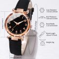 5PCS/Set Women‘s Watches Ladies Fashion Leather Band Analog Quartz WristWatch Bracelets Set. 