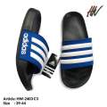 ADILETTE AQUA SLIDES BLUE STRIPS FOR MEN WOMEN.