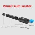 Visual Fault Locator Fiber Optic Cable Tester 30mw Red Laser Light 5-30KM Pen Type Visual Fault Locator. 