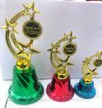 top & best pack of 3 goldden and colorful trophy for 1st,2nd 3rd position for cricket, football, school awards and other achievements. 