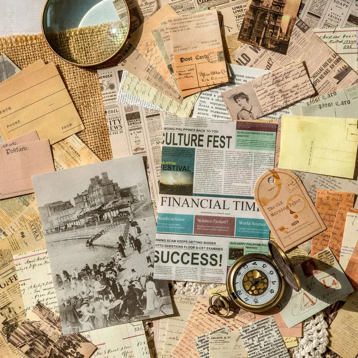 100%20pcs%20Vintage%20Aesthetic%20material%20paper%20Scrapbooking%20Set%20Planner%20hand%20made%20Diary%20Album%20compilation%20Junk%20Journal%20Supplies%20-%20Image%206