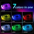 Car Led RGB Ambient Light Strip 1/3/5M Control USB Fiber Optic Neon Lamp Auto Interior Led Decoration Lights.