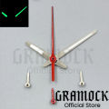 GRAMOCK Black Red Orange Silver Watch Hand Green Luminous 6PCS Per Set Fit VK63 Quartz Movement Modified Replacement Watch Parts. 